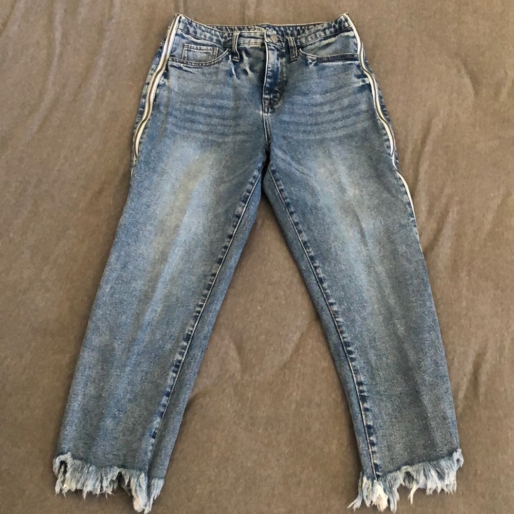 Wild fable mom jeans side zippers